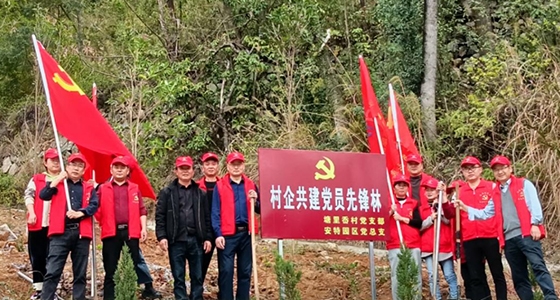 村企共建，共植先鋒林